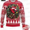Arizona Cardinals Christmas Wreath Gifts Ugly Christmas Sweater – Red White Football Holiday Gift