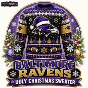 Baltimore Ravens Ugly Christmas Sweater