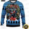 Carolina Panthers Football Heartbeat Ugly Christmas Sweater – Blue Black Player Graphic Holiday Gift