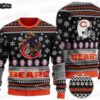Chicago Bears Peanuts Football Ugly Christmas Sweater – Navy Orange Cartoon Holiday Gift