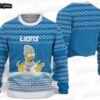 Detroit Lions Freeway Stripe Ugly Christmas Sweater – Blue Gray Football Holiday Gift
