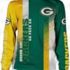 Green Bay Packers Green White Split Logo Ugly Christmas Sweater – Football Holiday Gift