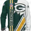 Green Bay Packers Go Pack Go Color Block Ugly Christmas Sweater – Green Yellow Football Holiday Gift