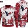 Houston Texans Christmas Wreath Helmet Ugly Christmas Sweater – White Navy Football Holiday Gift