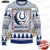 Indianapolis Colts Tribal Horseshoe Ugly Christmas Sweater – Navy White Geometric Football Holiday Gift
