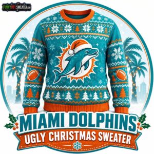 Miami Dolphins Ugly Christmas Sweater