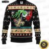 New Orleans Saints Black Gold Split Ugly Christmas Sweater – Custom Sleeve Football Holiday Gift