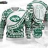 New York Jets Snowy Forest Ugly Christmas Sweater – Green Winter Football Holiday Gift