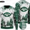 New York Jets Custom Name Number Fair Isle Ugly Christmas Sweater – Green White Football Holiday Gift
