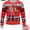 Tampa Bay Buccaneers Red Black Angular Stripe Ugly Christmas Sweater – Football Holiday Gift