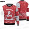 Tampa Bay Buccaneers Dabbing Santa Sack Ugly Christmas Sweater – Red Snowflake Football Holiday Gift