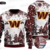 Washington Commanders Stitch Candy Cane Ugly Christmas Sweater – Burgundy Gold Football Holiday Gift